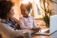 Mother and Child at a laptop